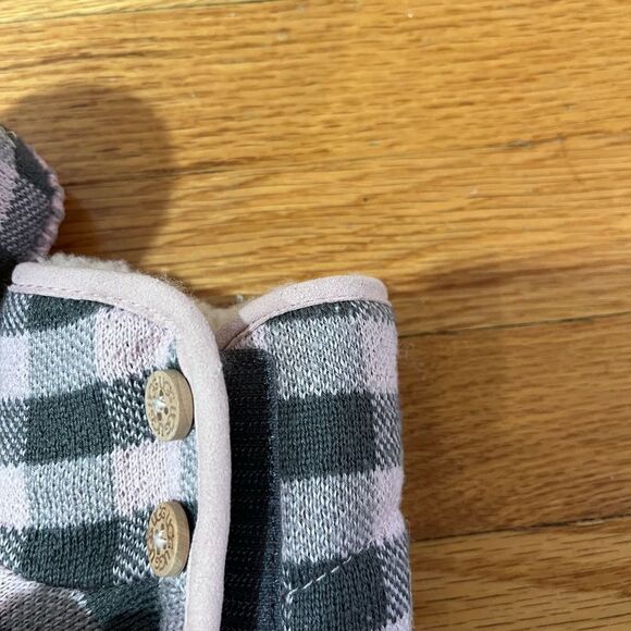 UGG boots plaid pink baby girl size 2/3‎ - Picture 5 of 6